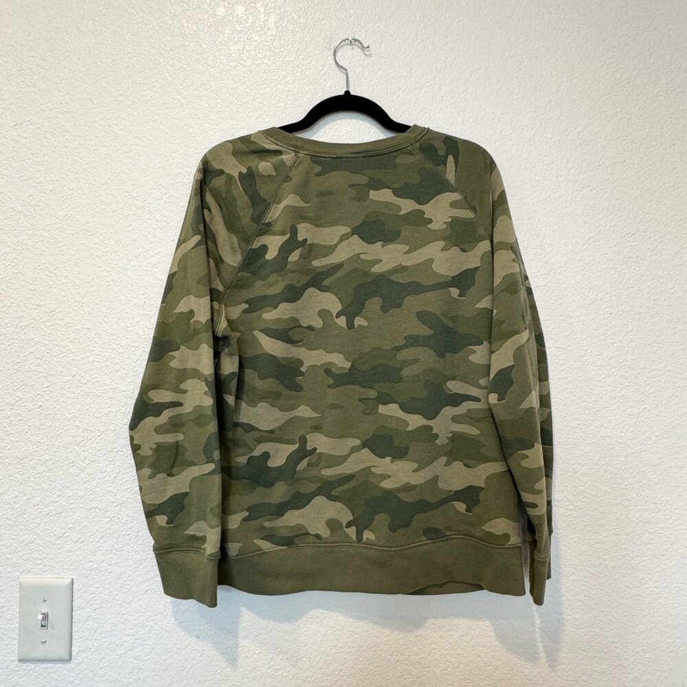 Old Navy Camo Print Crewneck Sweatshirt Size L - Picture 3 of 8